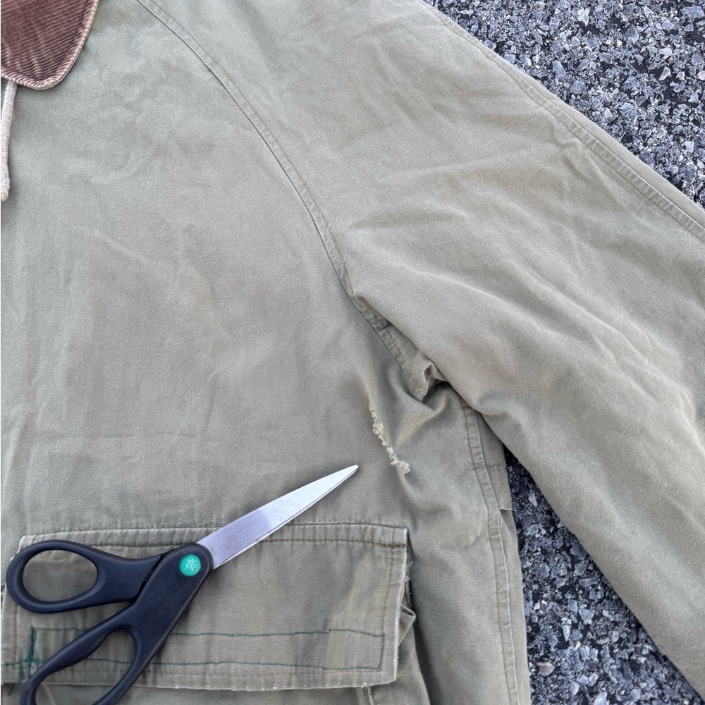 Vintage Calvin Klein Hunting Field Jacket Corduroy Collar Hooded Mens Size 40 XL - Picture 5 of 16